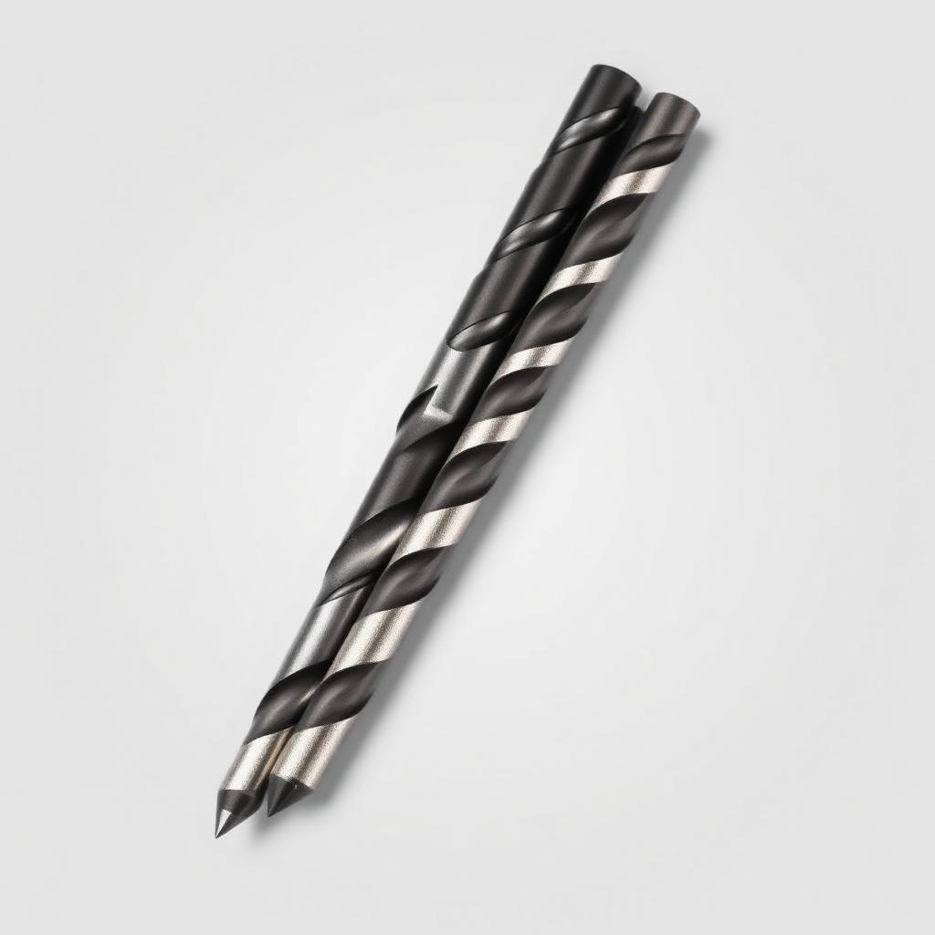 Carbide-tipped masonry drill bits with helical flutes and hammer-drill shanks