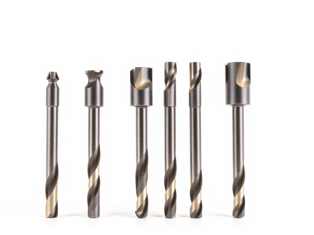 Carbide-tipped masonry drill bits arranged in ascending diameter and working length