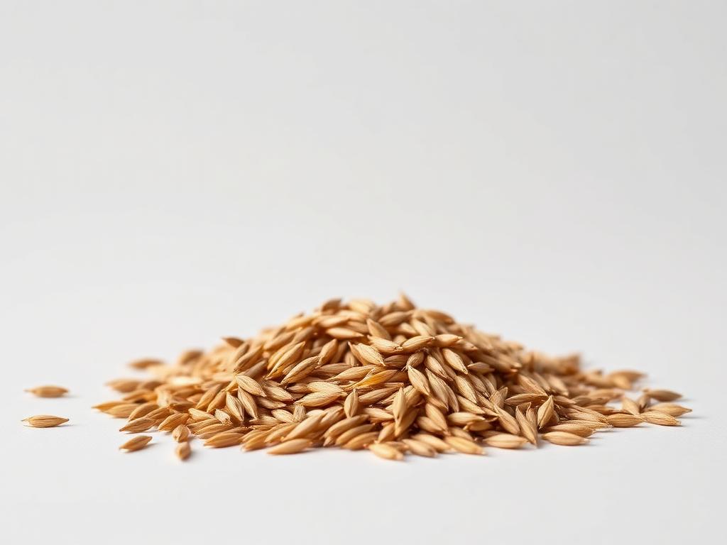 Meadow Bromegrass Seed shown as a neutral studio product photograph of the seed in bulk