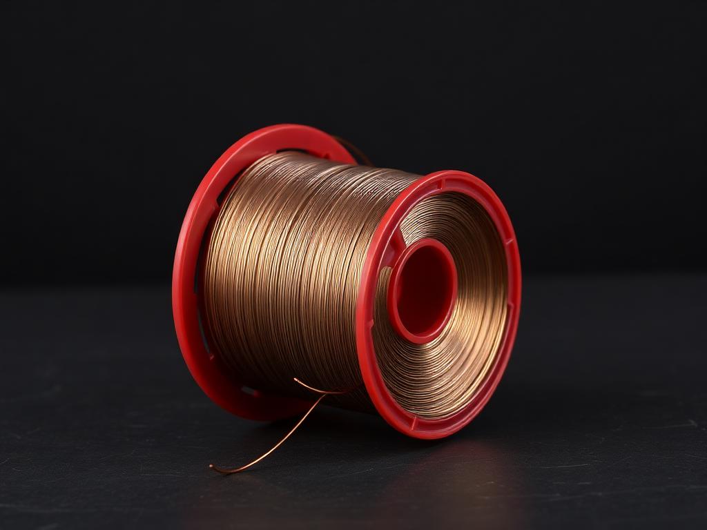 Spool of copper-coated solid MIG/MAG welding wire