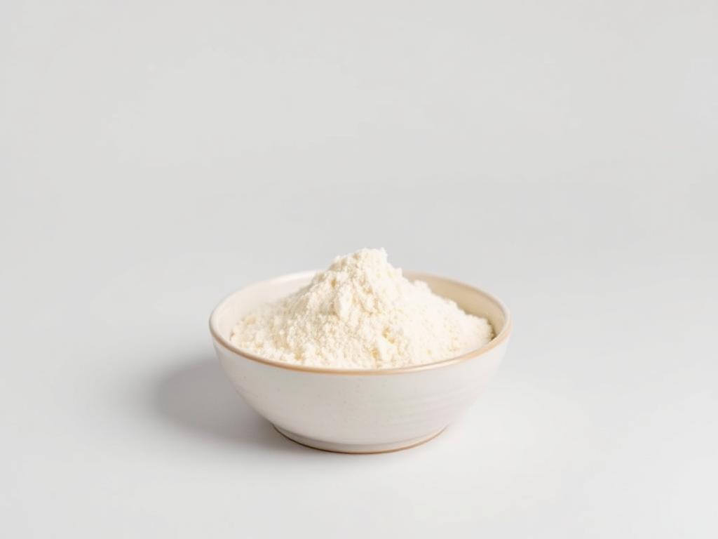 Milk Permeate shown as a neutral studio product photograph of the bulk material