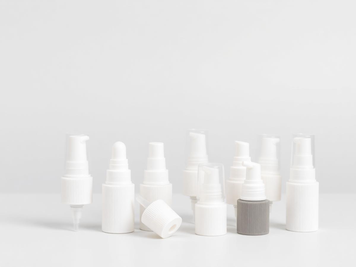 Fine mist sprayer and foam pump heads — product illustration