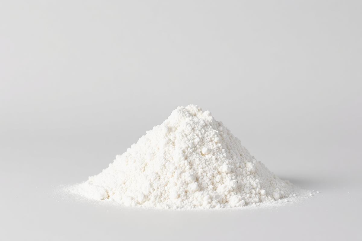 White modified food starch powder — studio category illustration