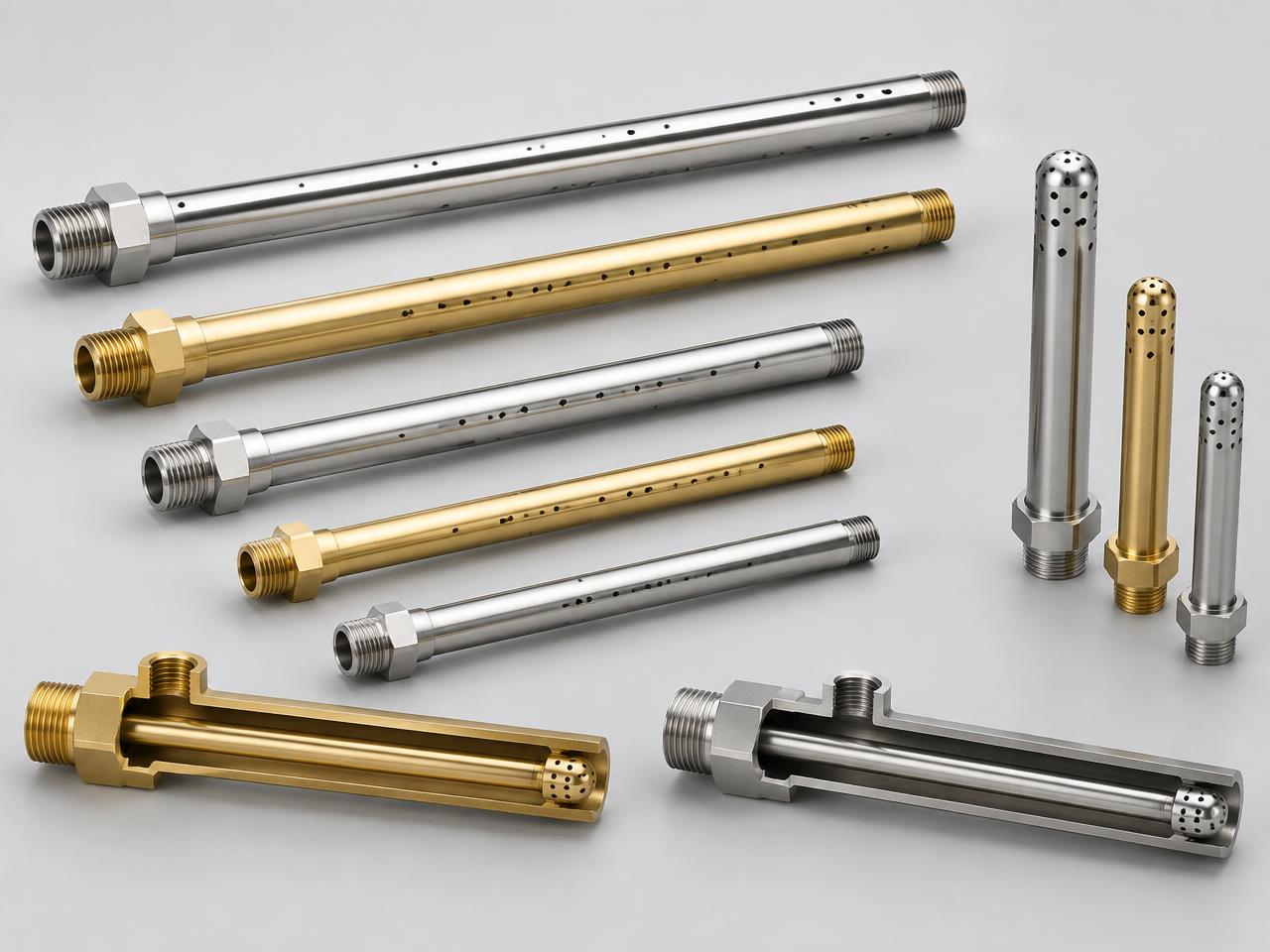 Unbranded mold cooling pipes and bubbler tubes — product illustration