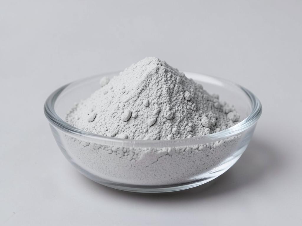 Molybdenum Glycinate Powder shown as a fine free-flowing mineral powder in a shallow dish in a neutral studio photograph