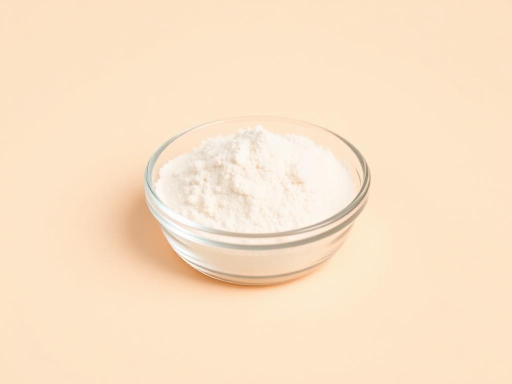 Monellin — studio photograph of the off-white powder as supplied in bulk