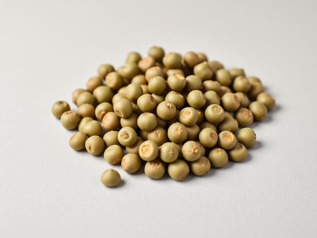 Okra Seed shown as a neutral studio product photograph of the seed in bulk
