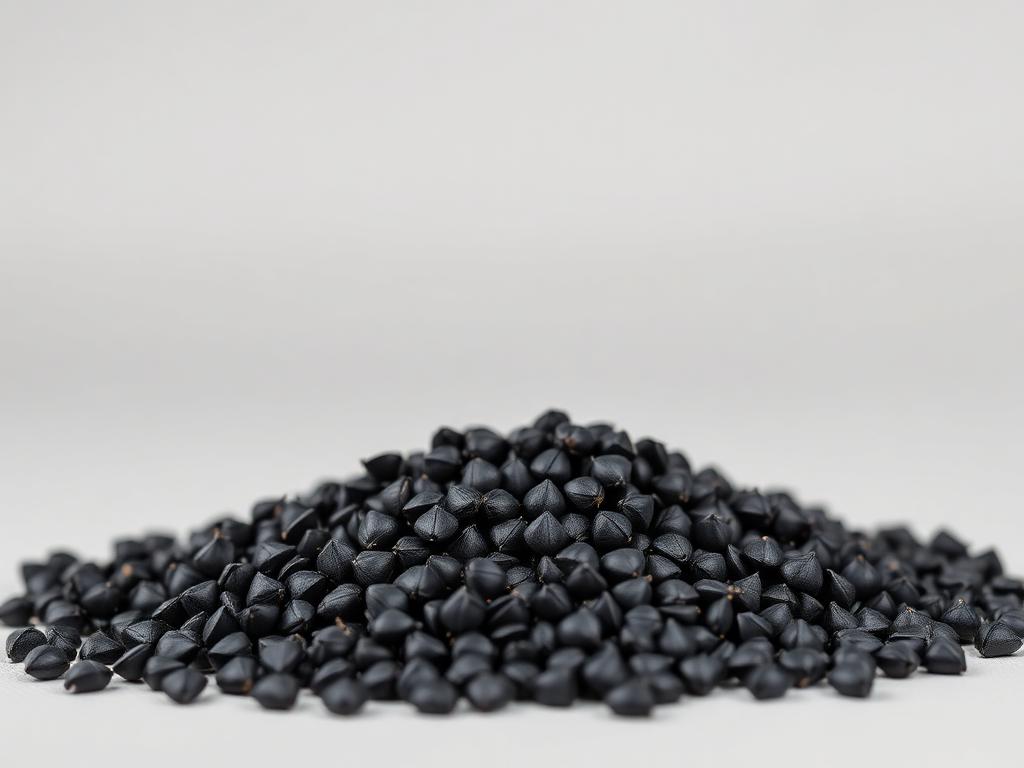 Onion Seed shown as a neutral studio product photograph of the seed in bulk