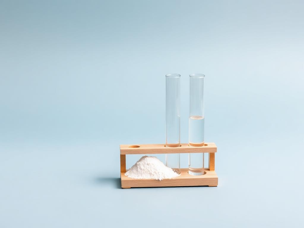 Palmitoyl Tetrapeptide-7 — studio photograph of the white powder or dilute solution as supplied in bulk