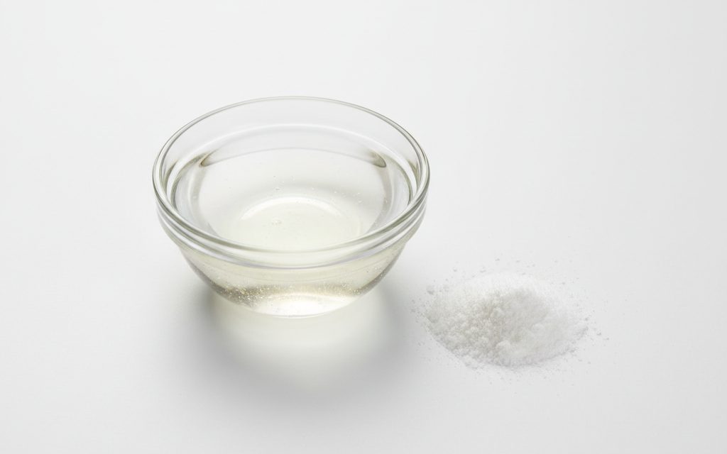 Grade confirmed at quotation — a colorless to slightly yellow, extremely viscous, transparent liquid or a white crystalline powder (D-Panthenol), studio product photograph