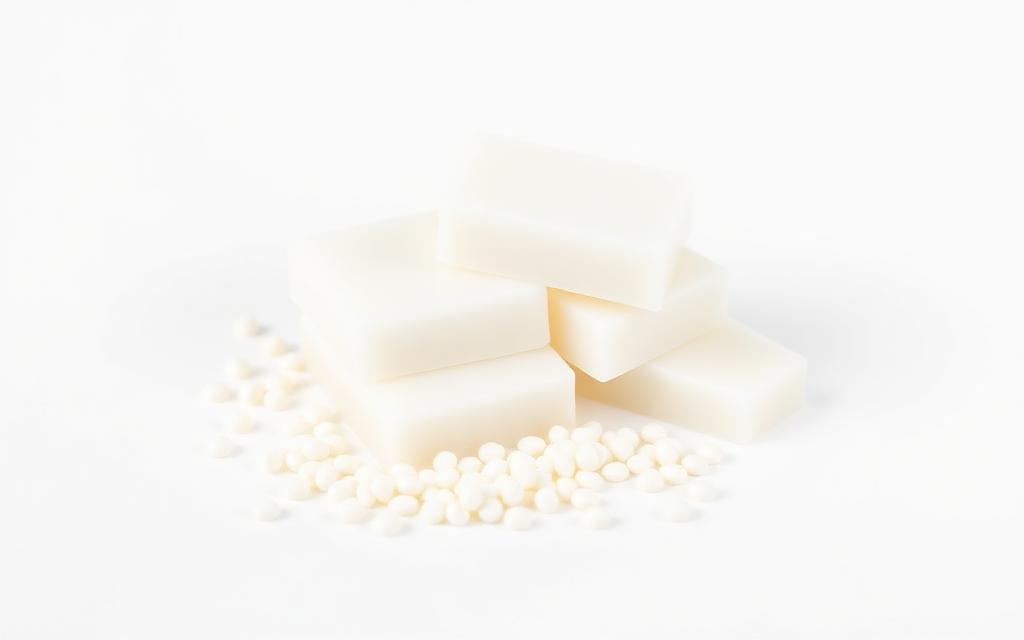 Paraffin wax slabs and pastilles raw material