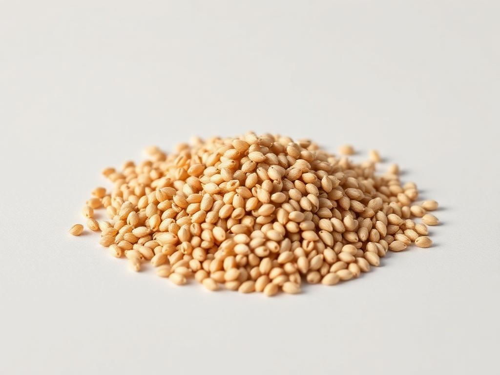 Perennial Ryegrass Seed shown as a neutral studio product photograph of the seed in bulk