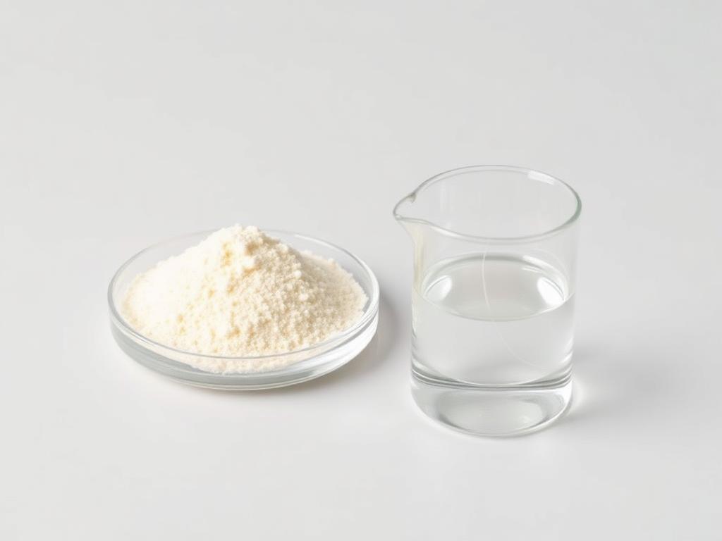 Polyglutamic Acid — studio photograph of the off-white to pale yellow powder as supplied in bulk