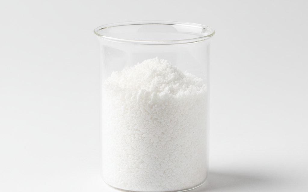 Grade confirmed at quotation — bright white, porous powder or micro-pearl granules with high surface area and a dry, lightweight feel, studio product photograph