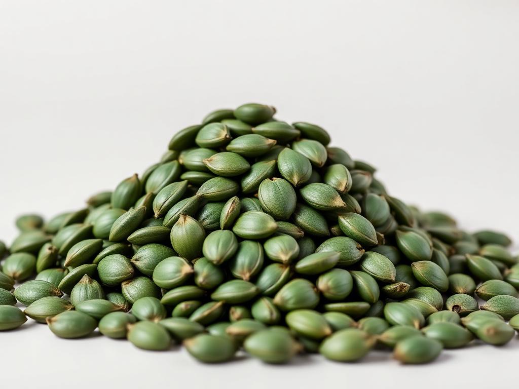 Pumpkin Seeds & Kernels shown as a neutral studio product photograph of the seed in bulk