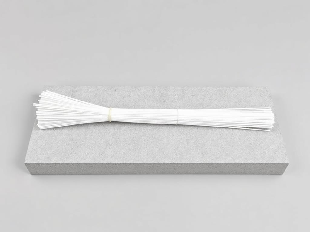 PVA Fibre — High-Bond Cementitious Reinforcement shown as an industrial studio product illustration