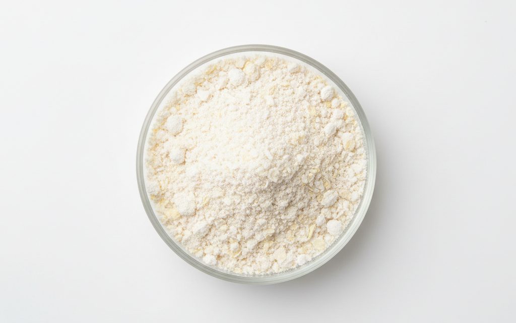 Pvc Stabilizer — commonly a fine white to yellowish powder or small flakes, with a distinct chemical odor and dense texture, studio product photograph