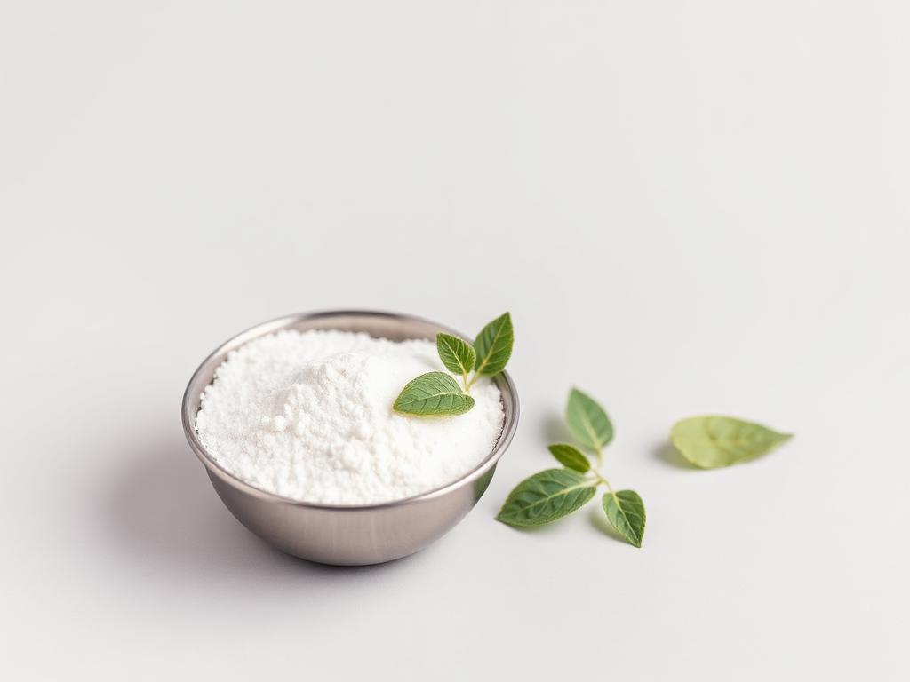 Rebaudioside D (Reb D) — studio photograph of the white powder as supplied in bulk