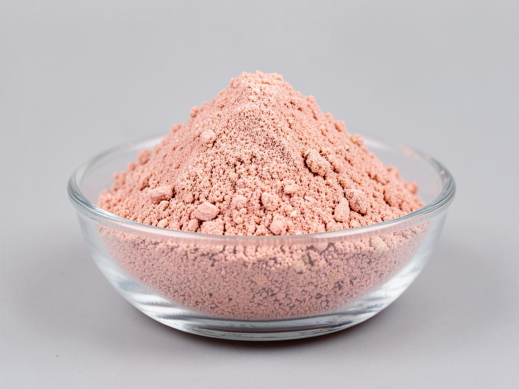 Rhodiola Rosea Powder shown as a dried milled botanical powder in a shallow dish in a neutral studio photograph