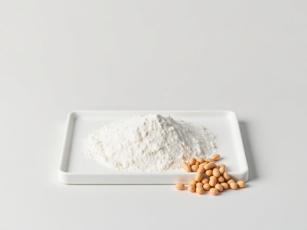 S-Equol shown as a neutral studio product photograph of the bulk material