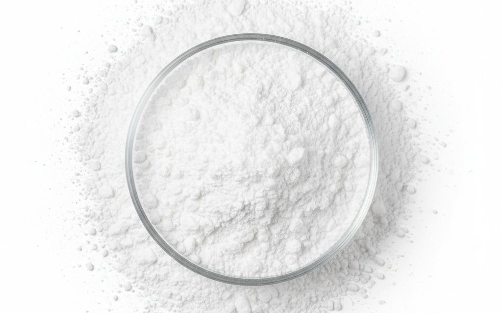Grade confirmed at quotation — fine white amorphous powder, extremely lightweight and fluffy, possessing a high surface area for moisture and oil absorption, studio product photograph