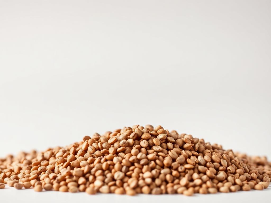 Sorghum-Sudangrass Seed shown as a neutral studio product photograph of the seed in bulk