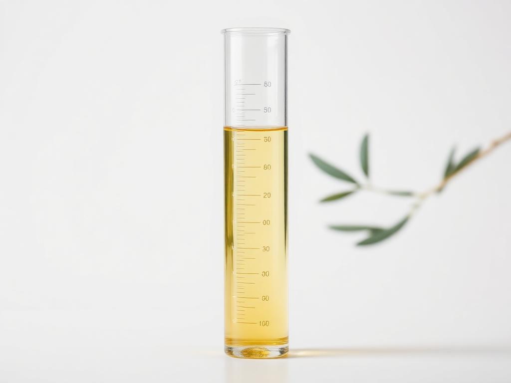 Squalane — studio photograph of the clear colourless oil as supplied in bulk