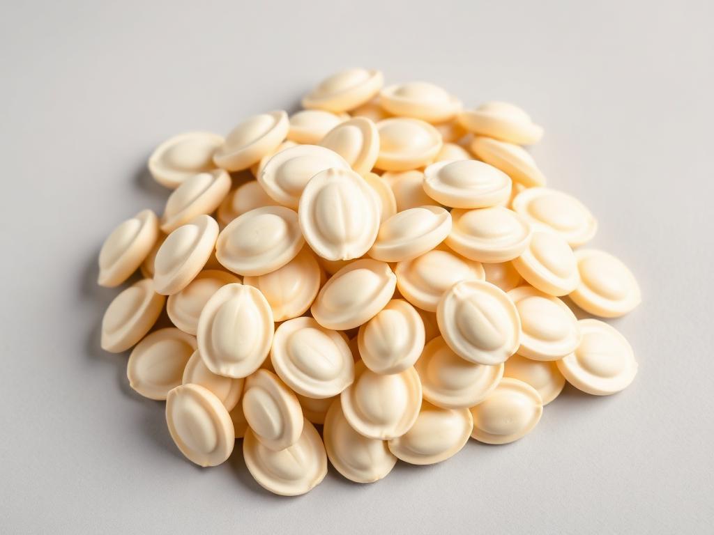 Squash & Zucchini Seed shown as a neutral studio product photograph of the seed in bulk