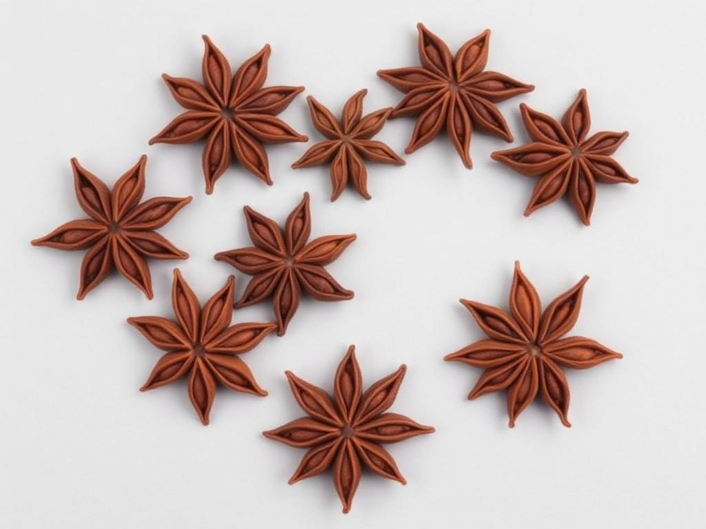 Star Anise shown as a neutral studio product photograph of the bulk material