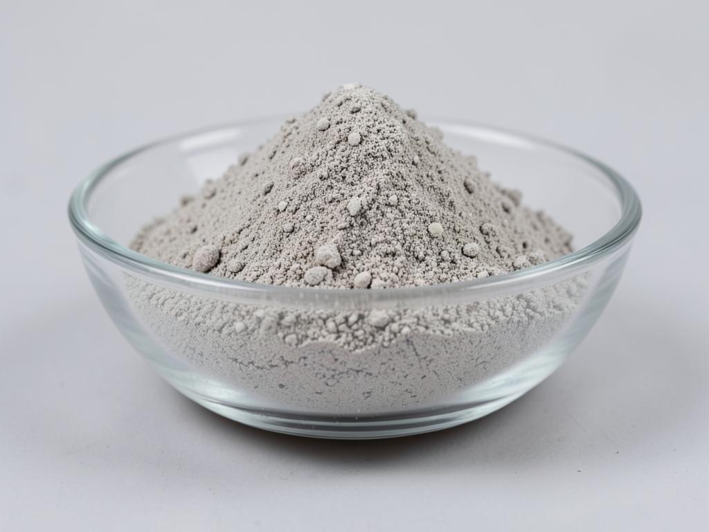 Turkey Tail Mushroom Powder shown as a fine dried mushroom powder in a shallow dish in a neutral studio photograph