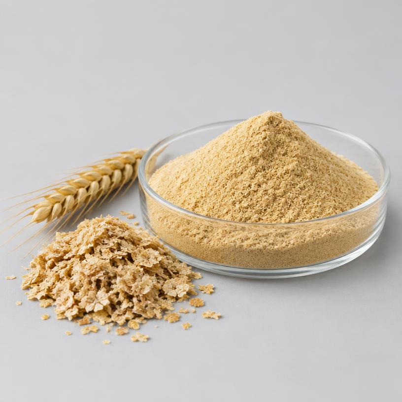Wheat Germ Extract — Supplement Grade — studio photograph of fine extract powder, presented as a B2B sourcing category illustration