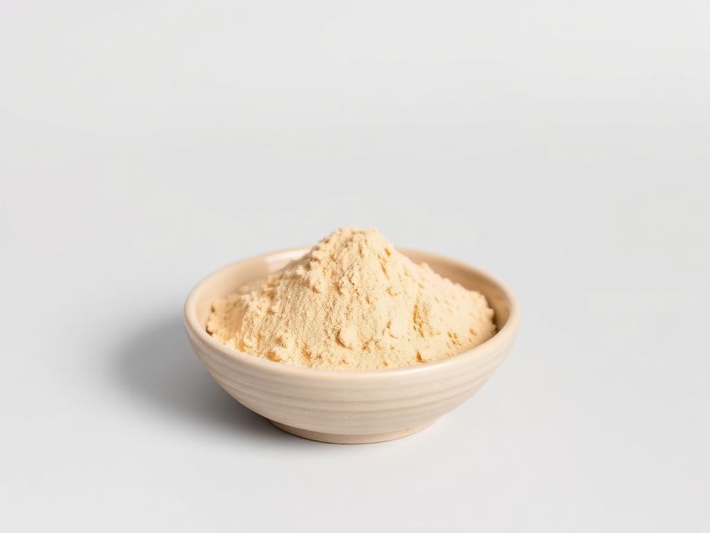 Whey Protein Hydrolysate (WPH) shown as a neutral studio product photograph of the bulk material