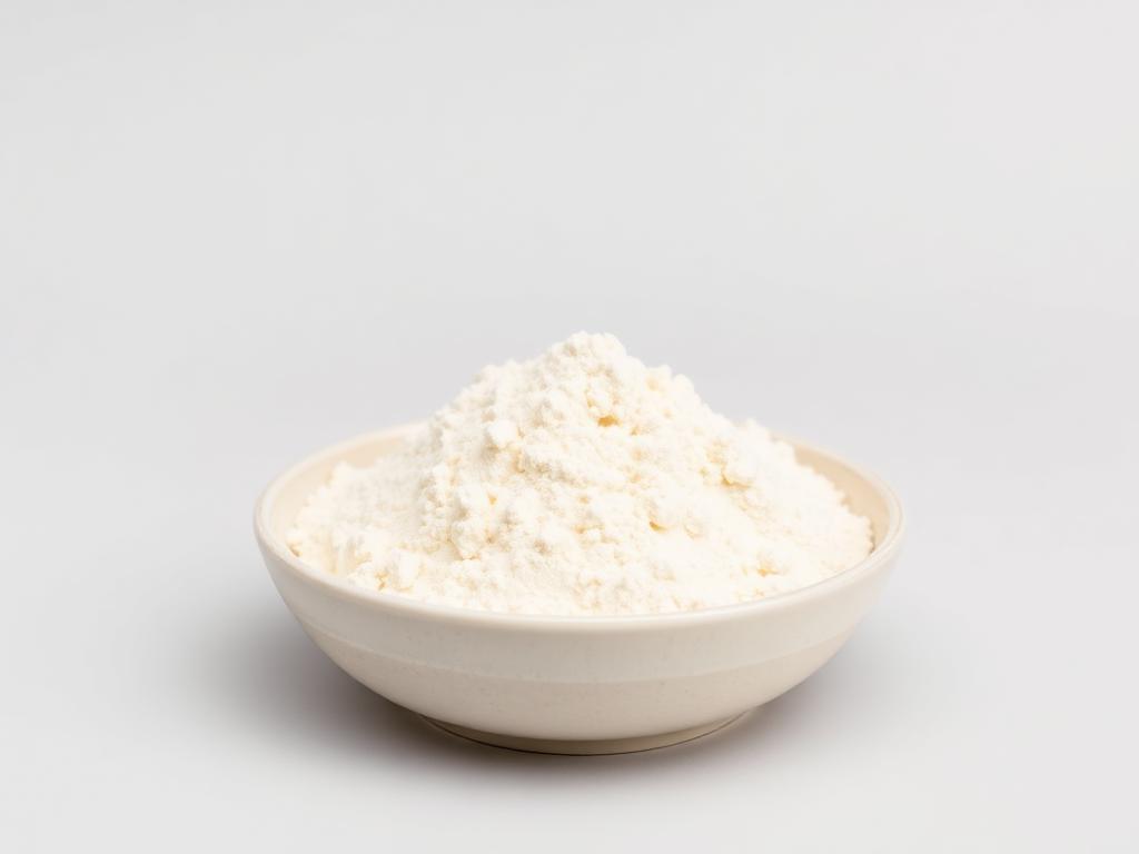 Whole Milk Powder (WMP) shown as a neutral studio product photograph of the bulk material