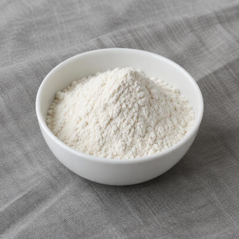 Zinc Bisglycinate — Food & Nutraceutical Grade — studio photograph of white to off-white powder, presented as a B2B sourcing category illustration