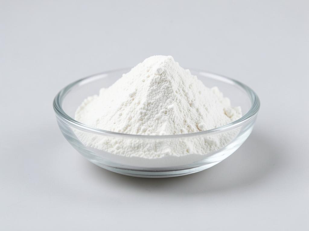 Zinc Citrate Powder shown as a fine free-flowing mineral powder in a shallow dish in a neutral studio photograph